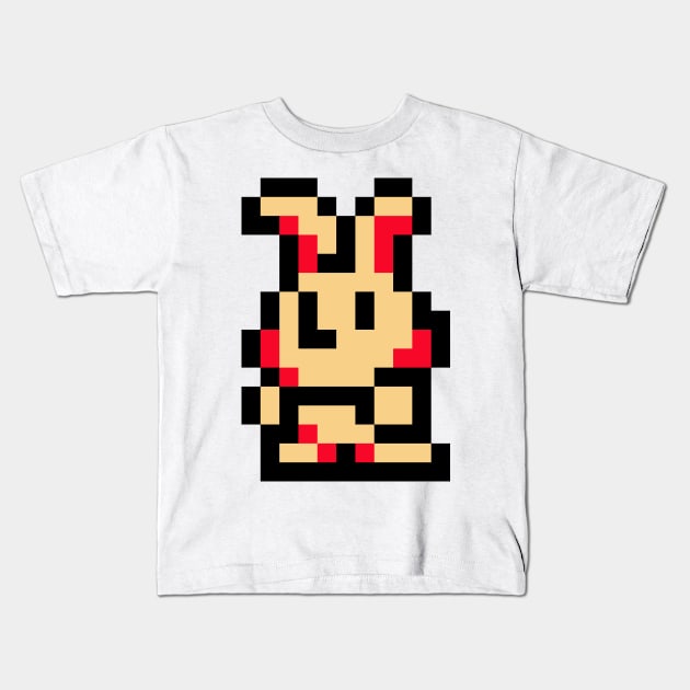 Bunny Sprite Kids T-Shirt by SpriteGuy95